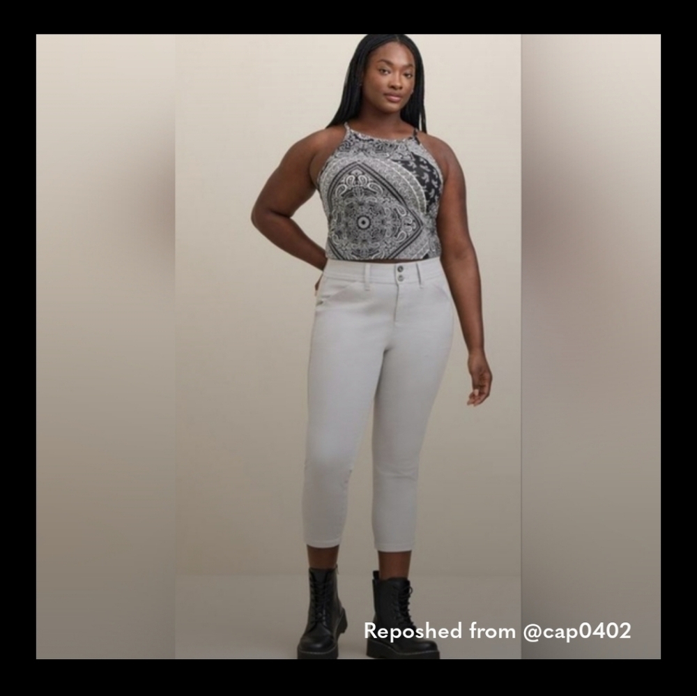 Women's Grey Ankle Pants